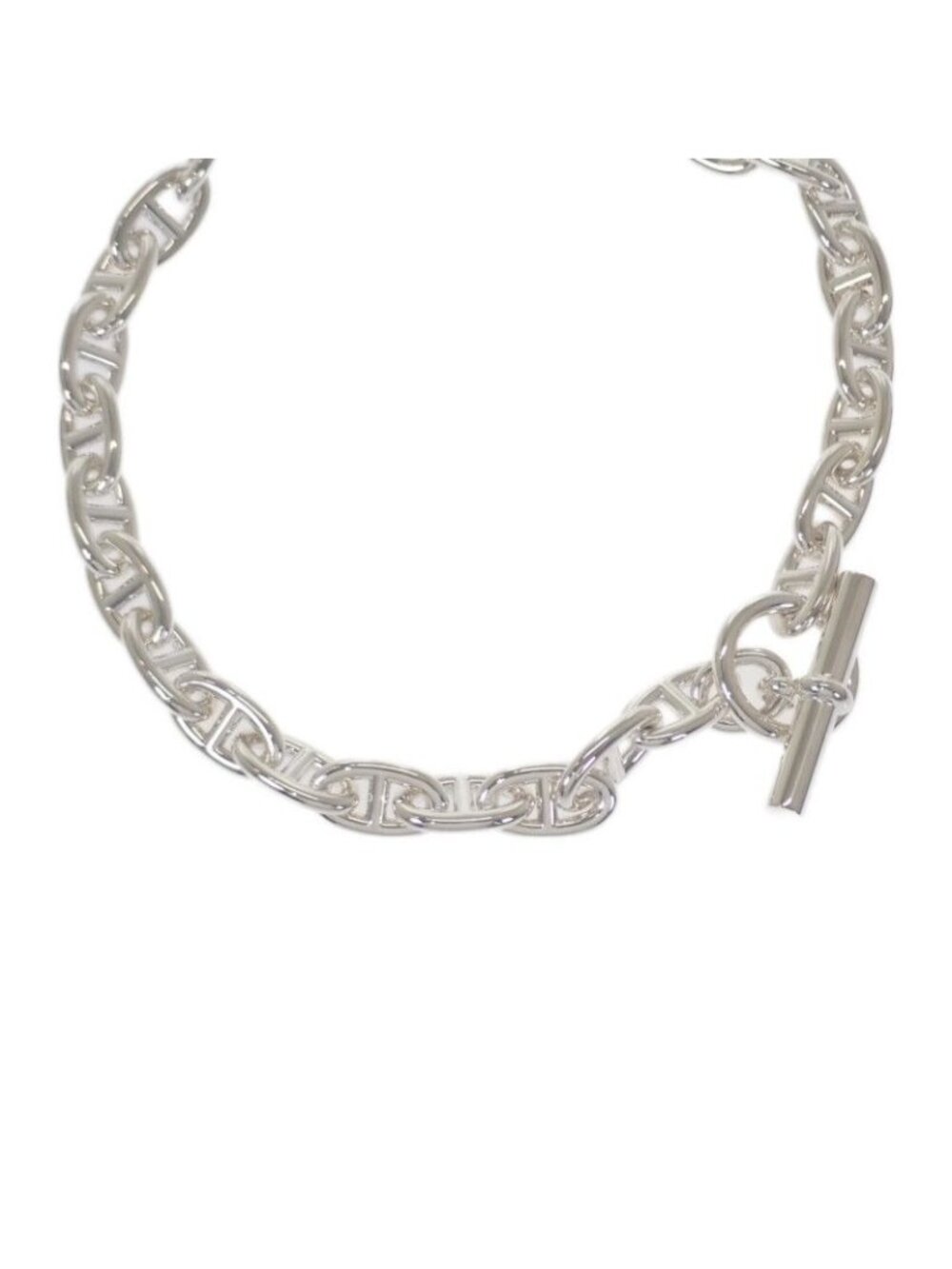 Hermes Chaine D'Ancre GM B-00 Necklace Silver 925 Men